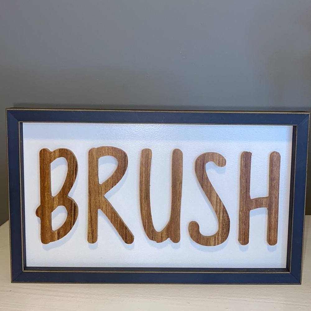 “Brush” Wall Art 💙🤎 - Picture 1 of 3